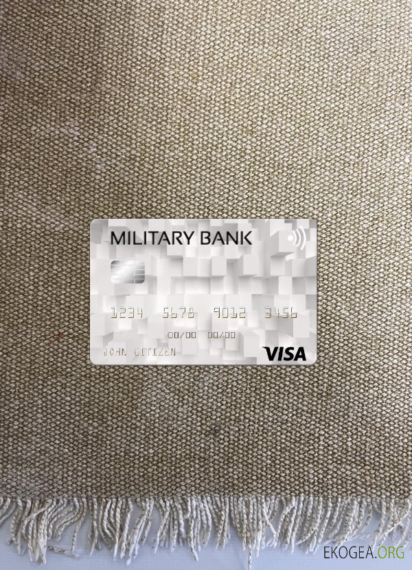 Australie Australian Military Bank carte visa photolook , avant